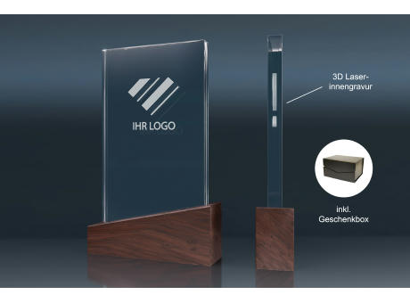 Crystal Trophy WOODEN SLOPE