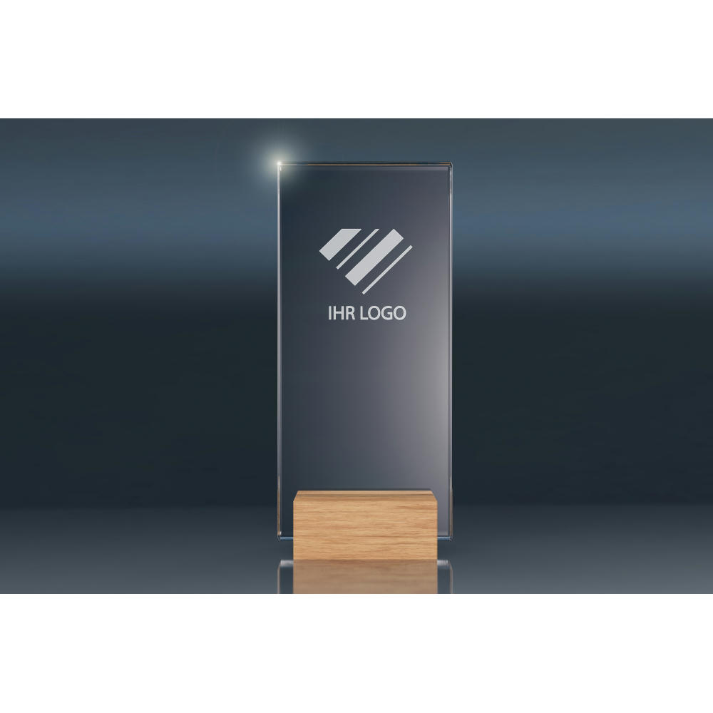 Crystal Trophy WOODEN STAND (L)