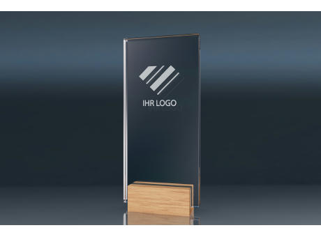 Crystal Trophy WOODEN STAND (L)