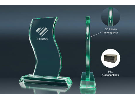 Crystal Trophy THIN WAVE (M)