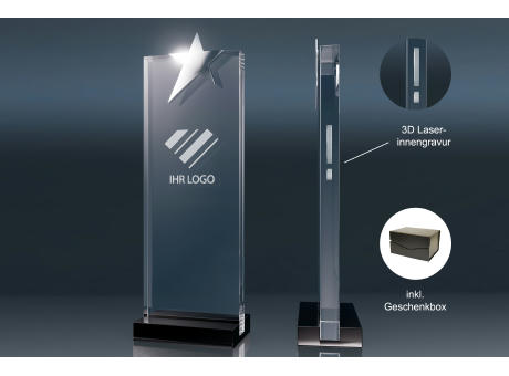 Crystal Trophy Star (L)
