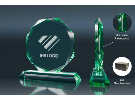 Crystal Trophy Achteck (L)