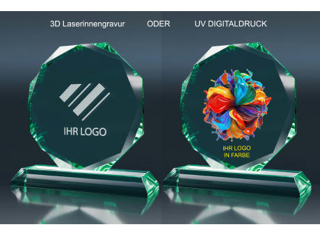 Crystal Trophy Achteck (L)