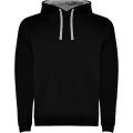 SUDADERA URBAN CON CAPUCHA T/XS NEGRO/GRIS VIGORE
