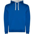 SUDADERA URBAN CON CAPUCHA T/XS ROYAL/BLANCO