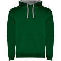 SUDADERA URBAN CON CAPUCHA T/XS VERDE BOTELLA/GRIS VIGORE