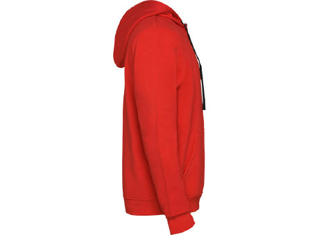 SUDADERA URBAN CON CAPUCHA T/XL ROJO/NEGRO