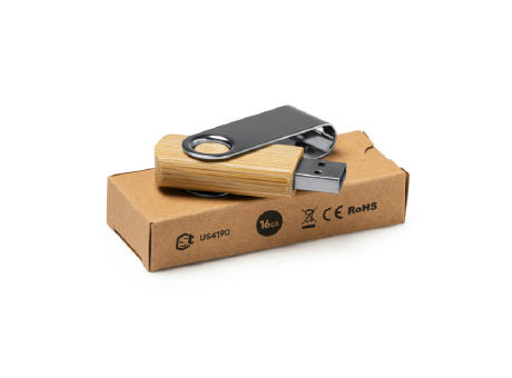 MEMORIA USB ULDON T/16 GB BAMBÚ