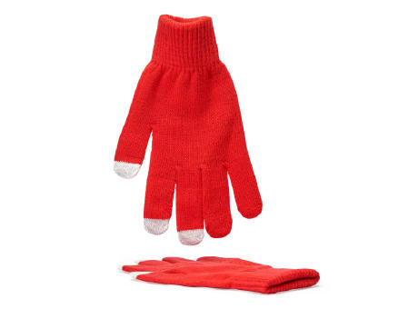 GUANTES TÁCTILES ZELAND ROJO
