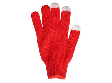 GUANTES TÁCTILES ZELAND ROJO