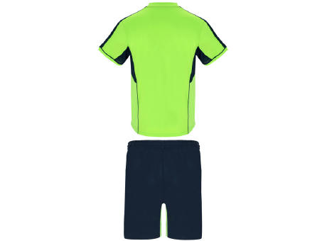 CONJUNTO DEPORTIVO BOCA T/L VERDE FLUOR/MARINO