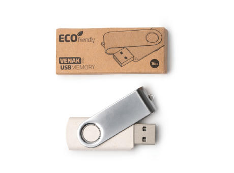 MEMORIA USB VENAK T/16 GB NATURAL