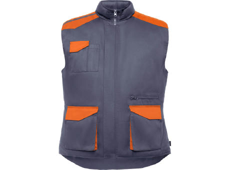 CHAQUETA ARMADA T/S PLOMO/NARANJA