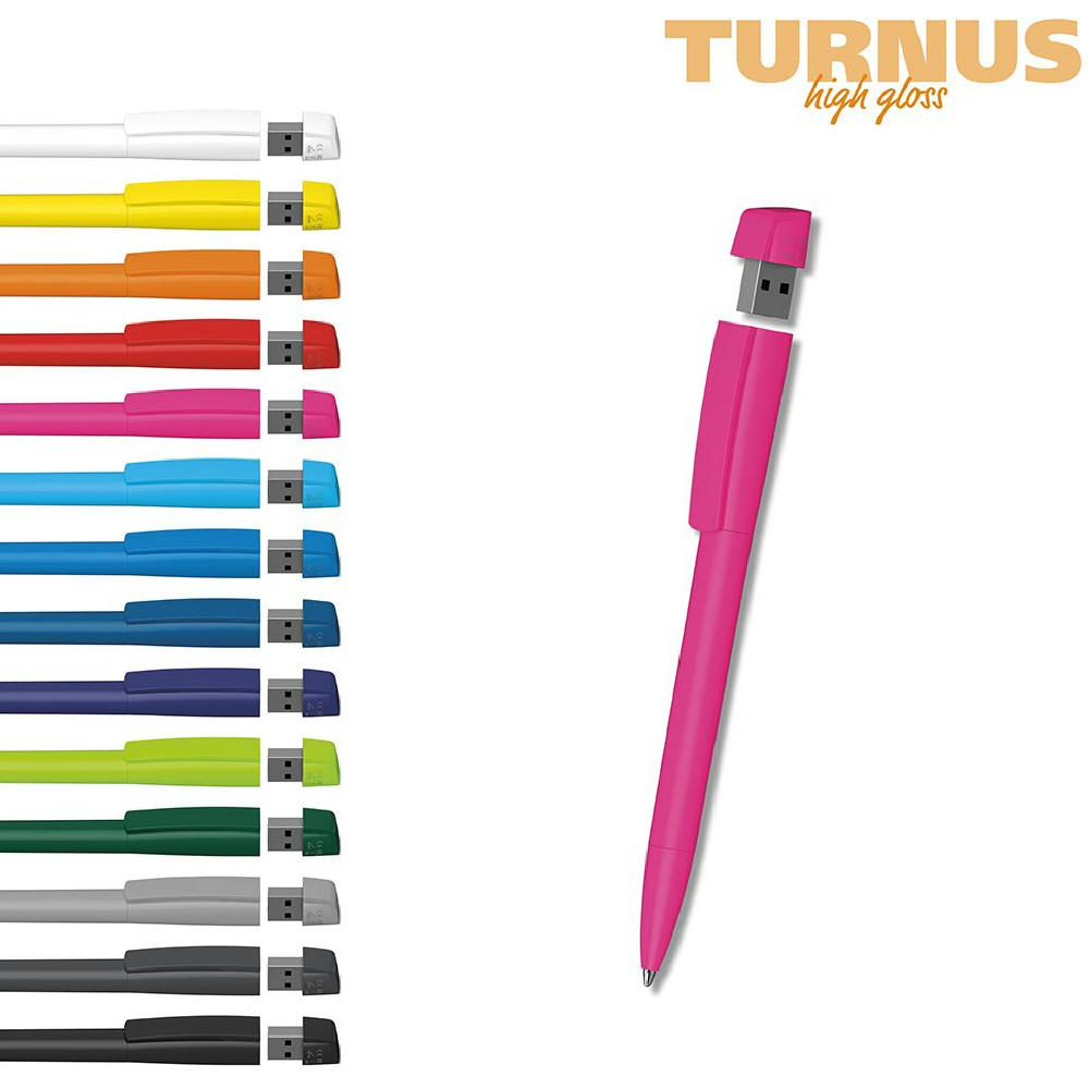 Klio-Eterna - Turnus high gloss USB 2.0 - Drehkugelschreiber mit integriertem USB-Stick