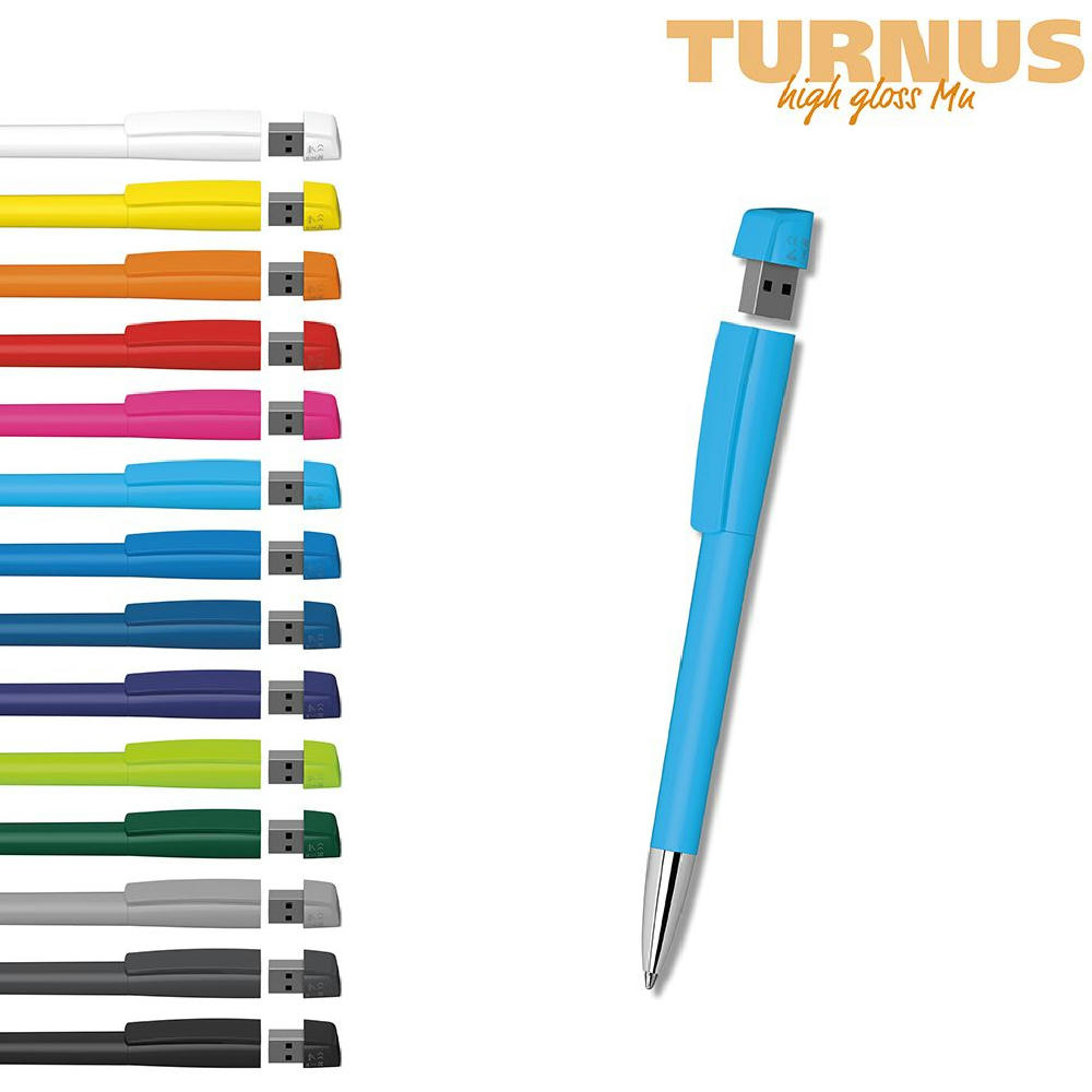 Klio-Eterna - Turnus high gloss Mn USB 2.0 - Drehkugelschreiber mit integriertem USB-Stick