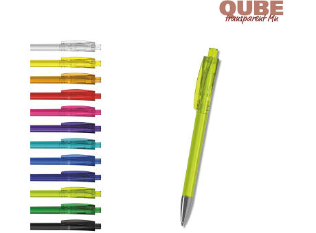 Klio-Eterna - Qube transparent Mn - Druckkugelschreiber