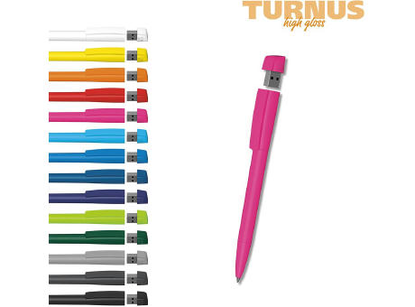 Klio-Eterna - Turnus high gloss USB 2.0 - Drehkugelschreiber mit integriertem USB-Stick