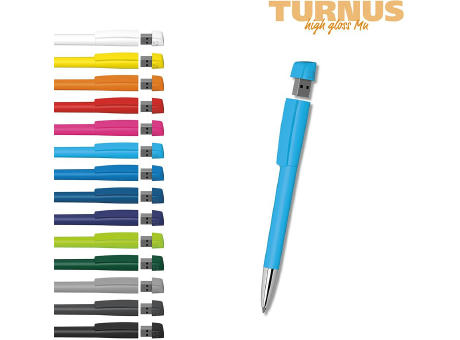 Klio-Eterna - Turnus high gloss Mn USB 2.0 - Drehkugelschreiber mit integriertem USB-Stick