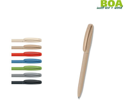 Klio-Eterna - Boa matt eco + wood - Drehkugelschreiber