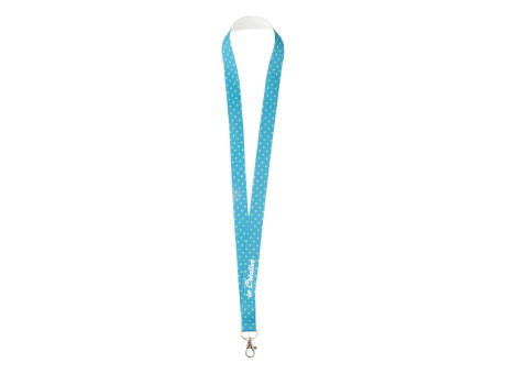 Polyester Lanyard mit Metall-Karabiner und einseitiger Sublimationsdruck.  Subyard Zero