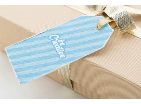Individueller Geschenkanhänger aus Saatpapier PrinTag Seed