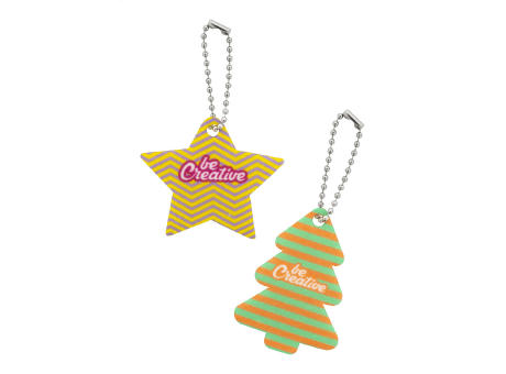 Schlüsselanhänger Weihnachten, Stern CreaFelt Key Xmas