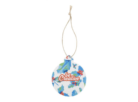 Weihnachtsbaumschmuck aus Saatgutpapier, rund CreaJul Seed