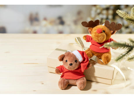 Plüsch-Weihnachts-Teddybär-Schlüsselanhänger Julnalle