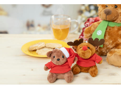 Plüsch-Weihnachts-Teddybär-Schlüsselanhänger Julnalle