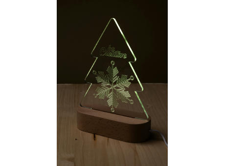 Weihnachtsbaum LED-Lichttrophäe Woodify Xmas