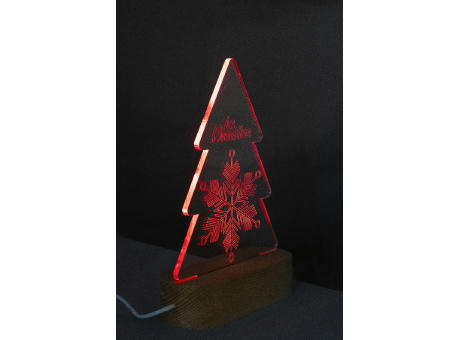 Weihnachtsbaum LED-Lichttrophäe Woodify Xmas