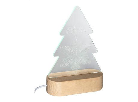 Weihnachtsbaum LED-Lichttrophäe Woodify Xmas