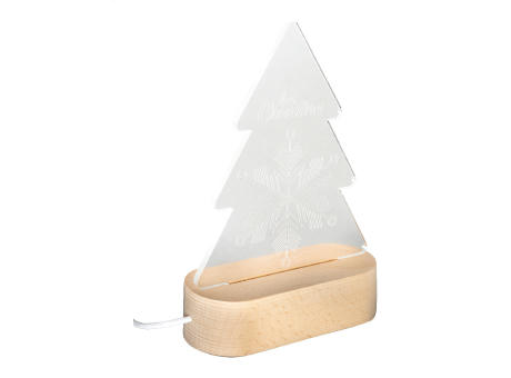 Weihnachtsbaum LED-Lichttrophäe Woodify Xmas