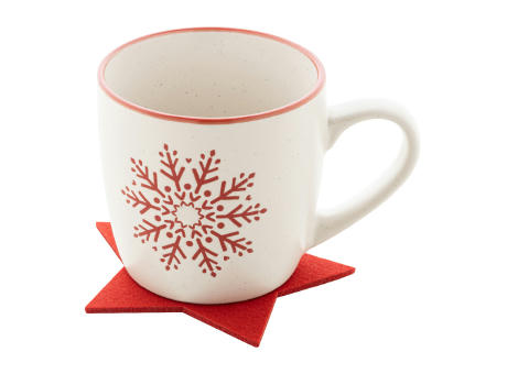 Weihnachtsuntersetzer-Set RPET Vagnes