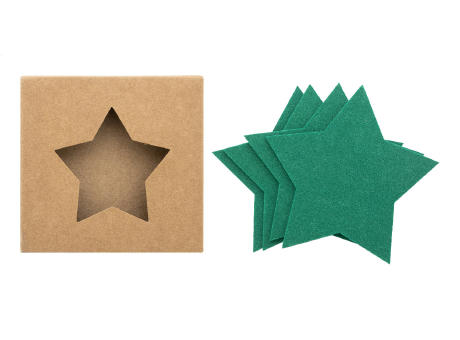 Weihnachtsuntersetzer-Set RPET Vagnes