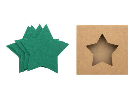 Weihnachtsuntersetzer-Set RPET Vagnes