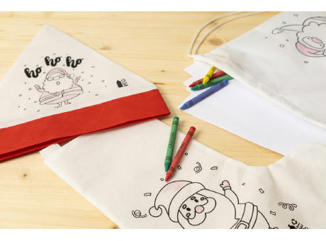 Weihnachtsstrumpf zum Ausmalen Julfar Gift