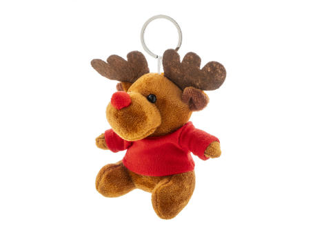 Plüsch-Weihnachtsrentier-Schlüsselanhänger Julren