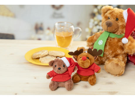 Plüsch-Weihnachtsrentier-Schlüsselanhänger Julren