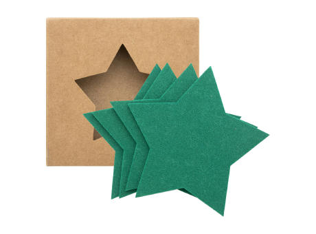 Weihnachtsuntersetzer-Set RPET Vagnes