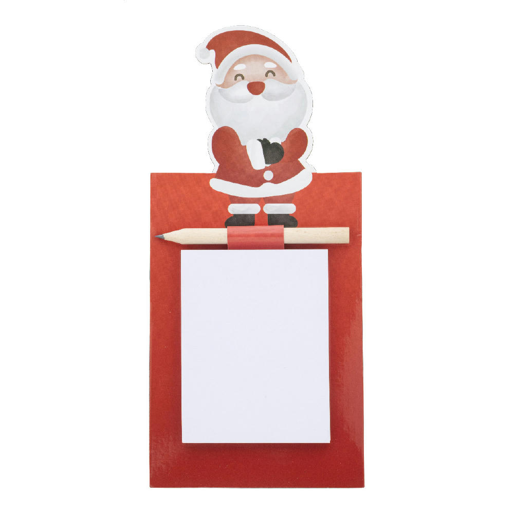 Magnetischer Notizblock Weihnachten, Weihnachtsmann Julliste