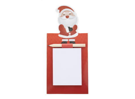 Magnetischer Notizblock Weihnachten, Weihnachtsmann Julliste