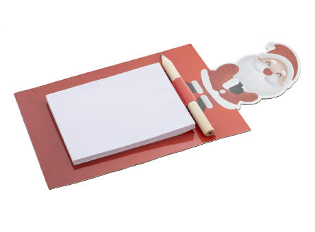 Magnetischer Notizblock Weihnachten, Weihnachtsmann Julliste