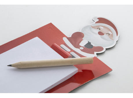 Magnetischer Notizblock Weihnachten, Weihnachtsmann Julliste