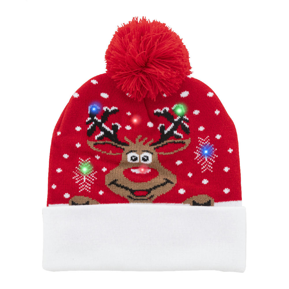 Weihnachts-LED-Wintermütze, Rentier Norrsken