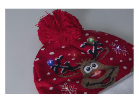 Weihnachts-LED-Wintermütze, Rentier Norrsken