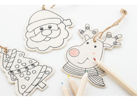 Christbaumschmuck zum Ausmalen Oppland