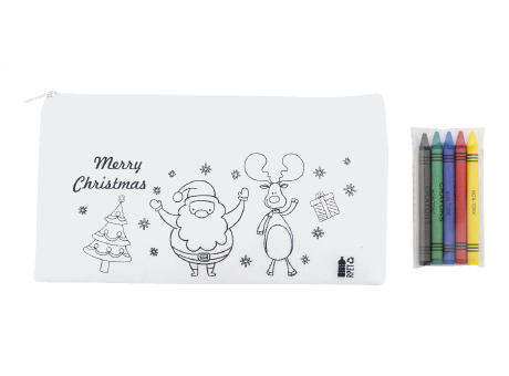 Weihnachts-Stifteetui zum Ausmalen Julfar Draw