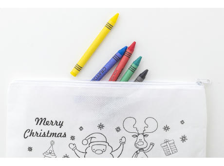 Weihnachts-Stifteetui zum Ausmalen Julfar Draw