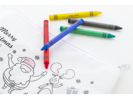 Weihnachts-Stifteetui zum Ausmalen Julfar Draw